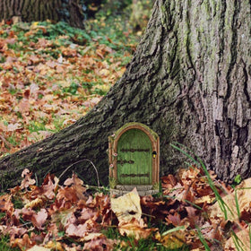 JJLFresheners outdoor fairy door for tree trunks enhances garden charm