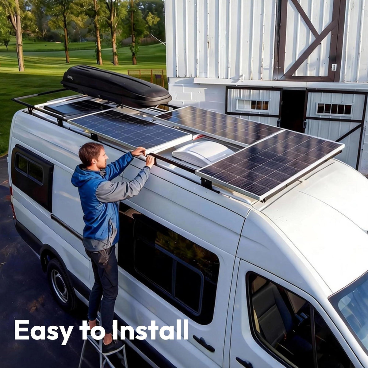 JJN 100W solar panel IP65 junction box keeps connections protected.