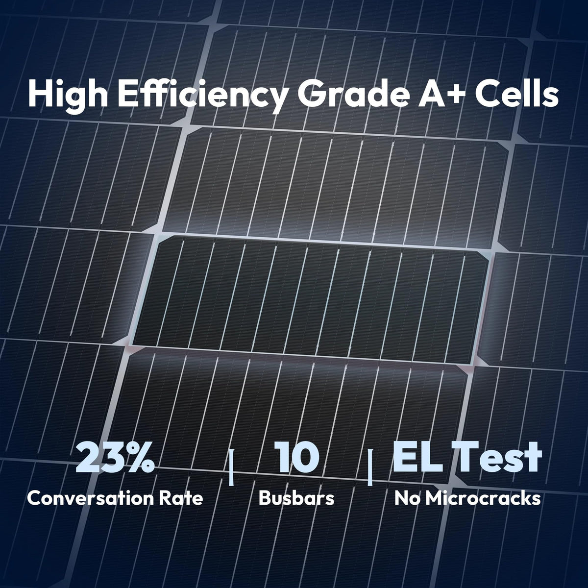 JJN 100W solar panel side mounting holes enabling easy installation.