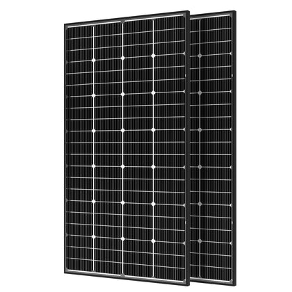 JJN bifacial 400W panel front-back view for enhanced sun exposure in off-grid setups.