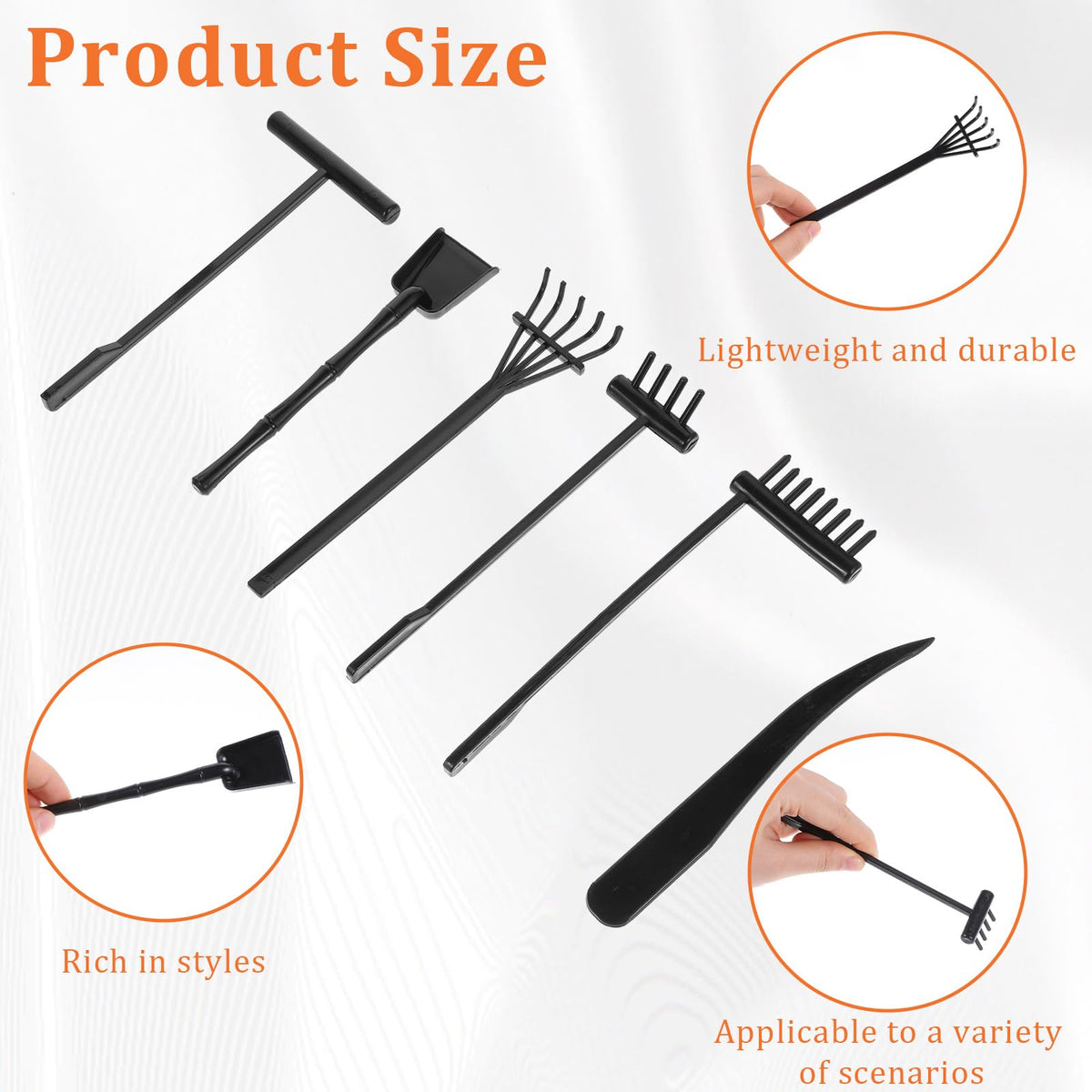 JJUNW design rake and drawing stylus for intricate patterns.