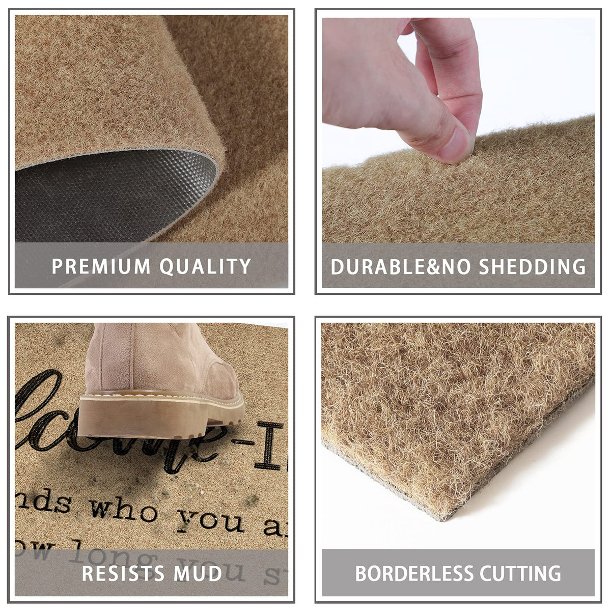 JJUUYOU textured rubber mat suitable for outdoor and indoor use