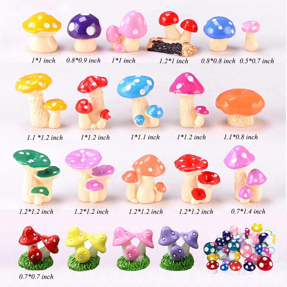 JKanruh bright color resin mushrooms closeup highlight vivid details for crafts