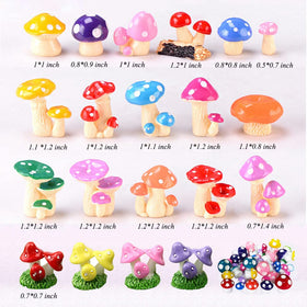 JKanruh bright color resin mushrooms closeup highlight vivid details for crafts