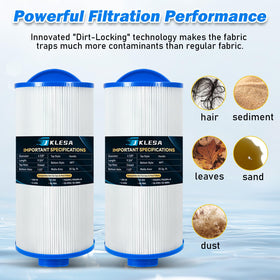 JKLESA Dirt-Locking technology traps more contaminants for clearer water.