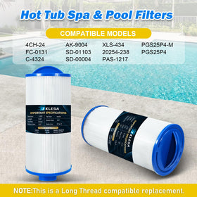 JKLESA spa filter works with Pleatco PGS25P4 for reliable filtration.