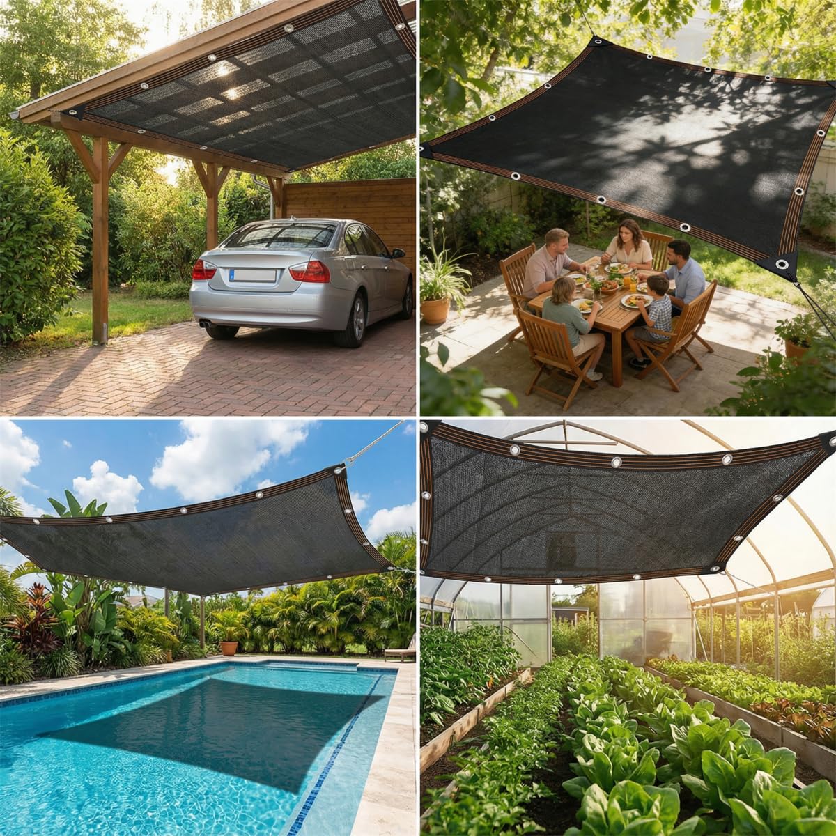 JKNVDVLC garden shade net for greenhouse plants airflow