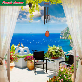 JLBLNHW wind chimes with easy-hang hook for quick outdoor setup.