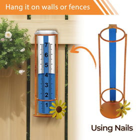 JMBay adjustable height rain gauge fits tall and low setups