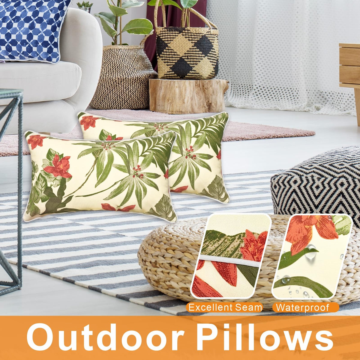 JMGBird lumbar pillow with inserts included for instant outdoor comfort.