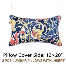 JMGBird patio scene with blue pillows on outdoor furniture