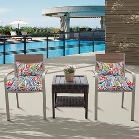 JMGBird cushions shown in multiple settings, indoors and outdoors.