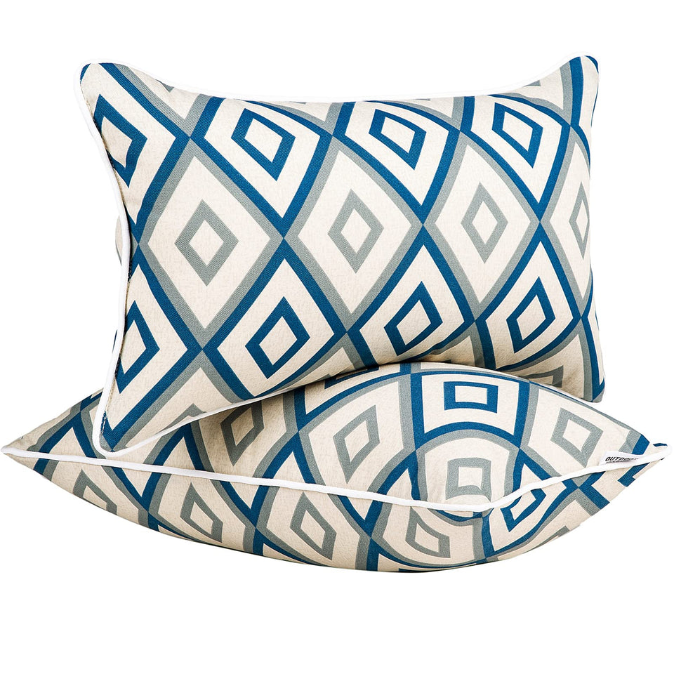 JMGBird water-repellent lumbar pillow showing splash protection for outdoor seating