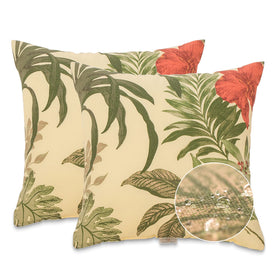JMGBird weather-pillow outdoor decor setup 18x18 demonstrates easy patio styling.