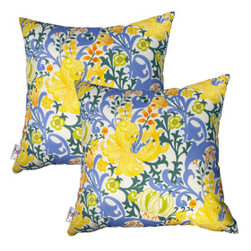 JMKaixin outdoor pillows pair, 18x18 inches, waterproof and weather-resistant for patios.