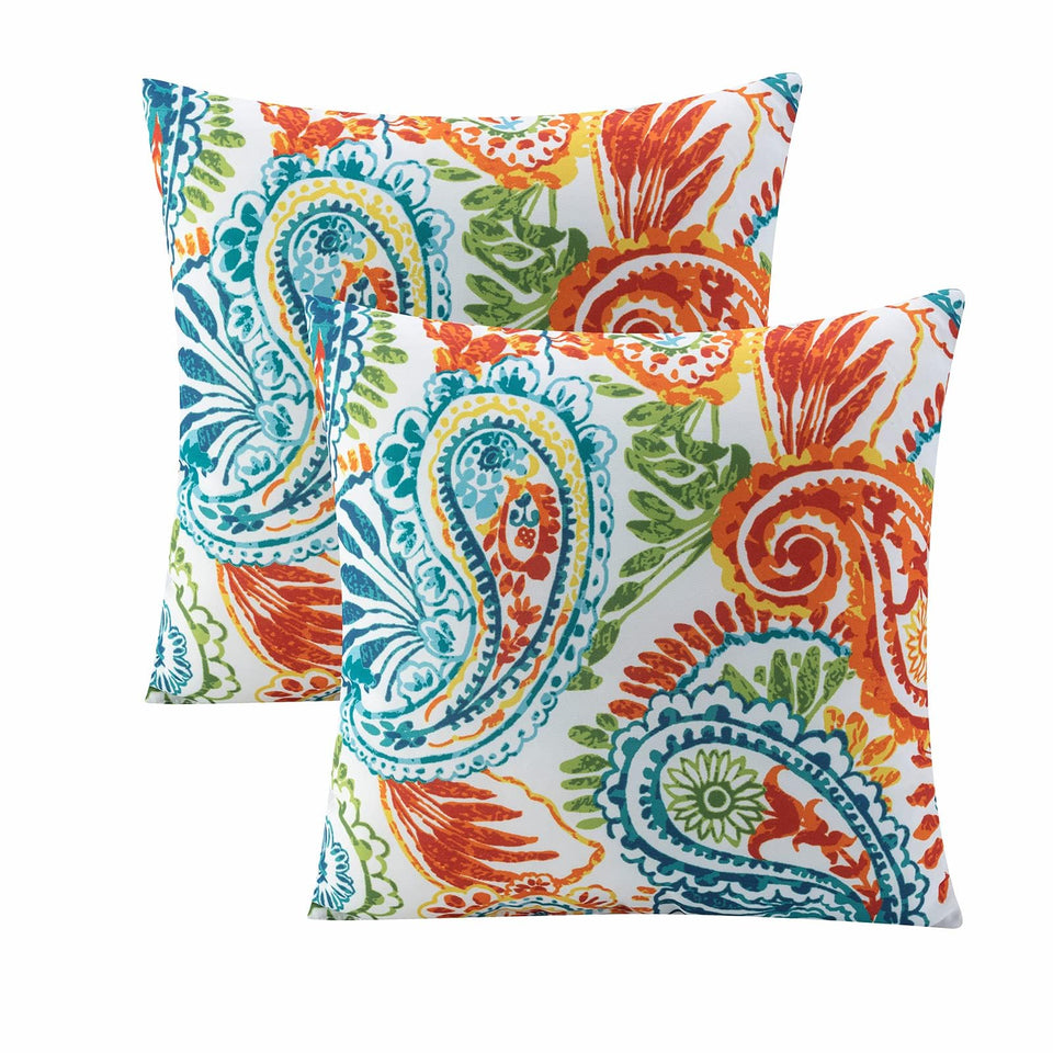 JMKaixin outdoor pillows pack of 2 18x18 close-up for plush comfort