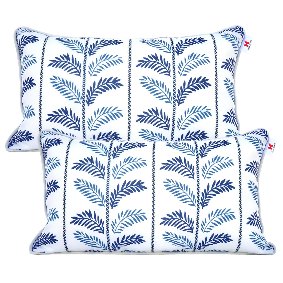 JMKaixin patio lumbar pillow front view showing outdoor comfort