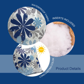 JMKaixin square pillows for patios, couches and beds