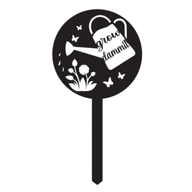 JMsuertes Grow Dammit sign front view for bold outdoor garden decor