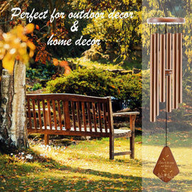 JMsuertes dragonfly wind chime in garden setting, calming outdoor sound.