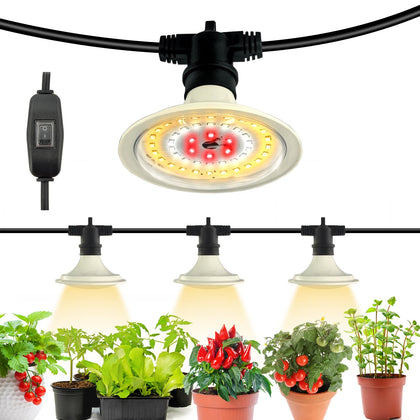 JMXULONG outdoor LED grow light with waterproof 12ft cord for outdoor use