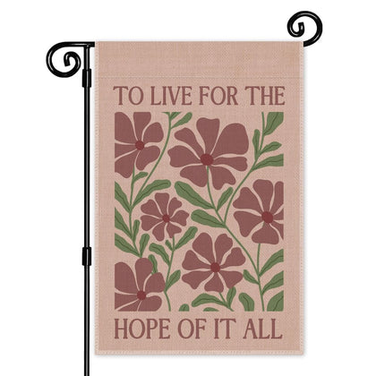 JMYROG Live for the Hope flag front view with outdoor-ready colors