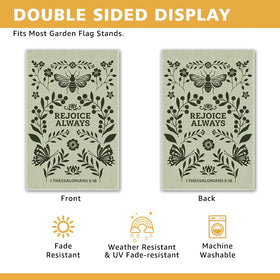 JMYROG outdoor flag for porch decor, withstands sun and rain with vivid print.