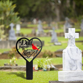 JMZYJZH cemetery marker with colored flowers for dad enhances remembrance