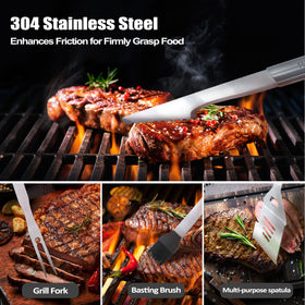 JNDJE basting brush for even sauce application on steaks