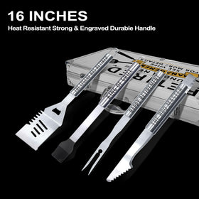 JNDJE grill fork for turning meats with firm control