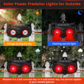 JNKNT nocturnal deterrent installed on fence, guarding chicken coop.