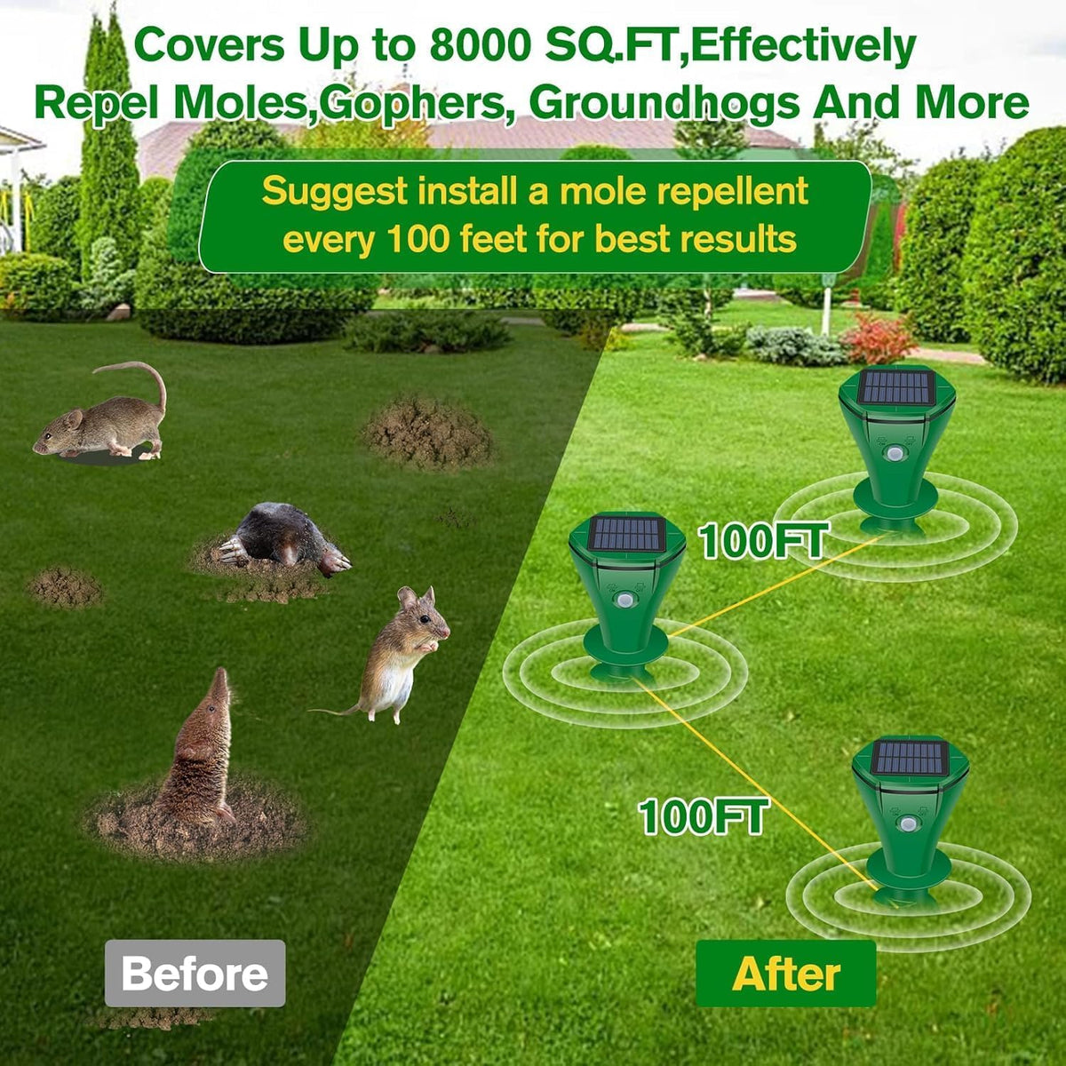 JNKNT solar panel charging enables maintenance-free outdoor protection.
