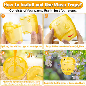 JNKNT Wasp Trap suited for gardens, backyards, farms and campsites