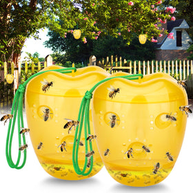 JNKNT Wasp Trap outdoors hanging in yellow for reliable insect capture
