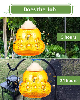 JNKNT Wasp Trap ventilation holes disperse bait scent effectively.