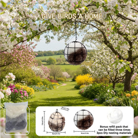 Jnyhfen decorative garden nesting adds natural texture and invites birds to settle