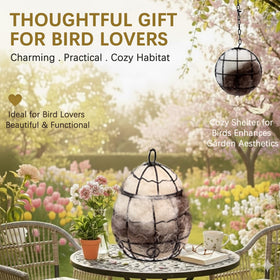 Jnyhfen refillable nesting balls interior, easy refresh for year-round nesting