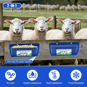 JNYLYFC hanging feeder clip-system mounted on fence for easy access