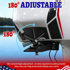 joaoxoko flag mounting on trailer ready for wind-filled visibility.