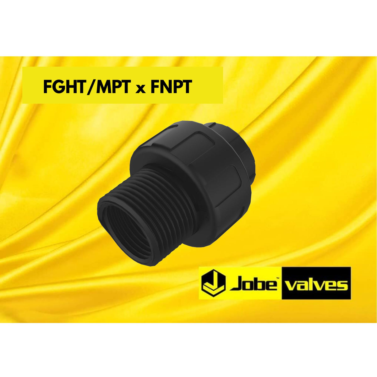 Jobe Valves J-ADF110 backnut design minimizes hose twist during installation
