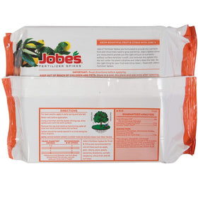 Inserting Jobe's spikes around dripline enables targeted nutrient delivery.