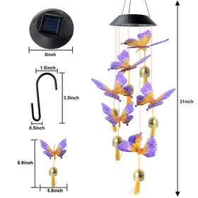 JOBOSI butterfly garden ornament offers durable PS/ABS build for outdoor use.