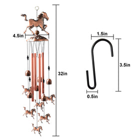 Jobosi horse wind chimes decorate garden areas while providing gentle music.