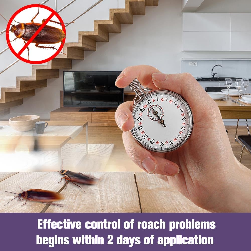 JOBUIZ Roach Deterrent near pantry corners deters roaches effectively.