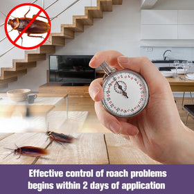 JOBUIZ Roach Deterrent near pantry corners deters roaches effectively.