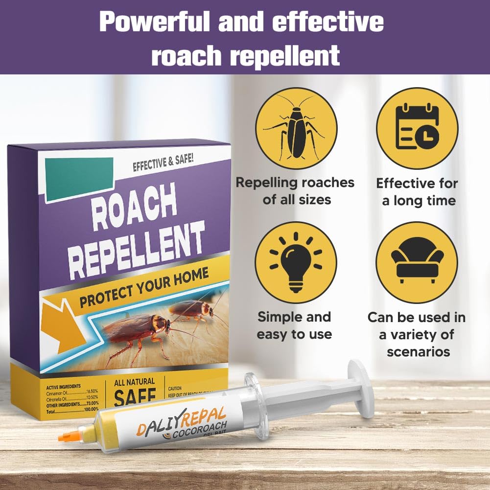 JOBUIZ Roach Deterrent under-sink placement targets hard-to-reach roach routes.
