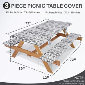 Jobunai bench cover front view showing elastic edge for secure seating.