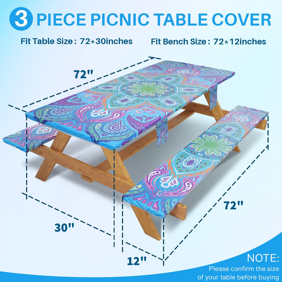 Jobunai bench covers secured on seats for a stable fit.