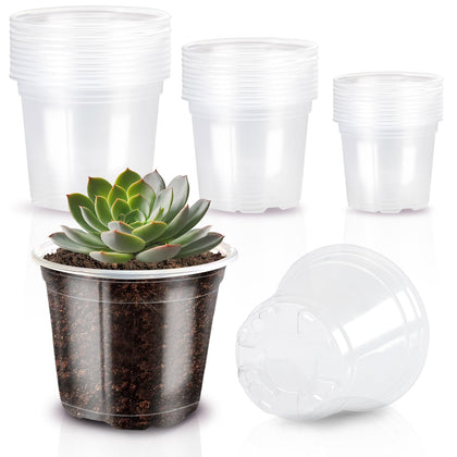 JOBVERT clear nursery pot 3 inch with drainage supports healthy seedling growth
