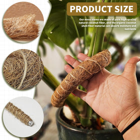 JOBVERT 6.6-foot jute rope guides stems with gentle support.